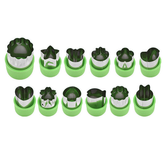 Ausstechförmchen Set für kreative Snacks und Bento-Boxen - 12 verschiedene Formen 0