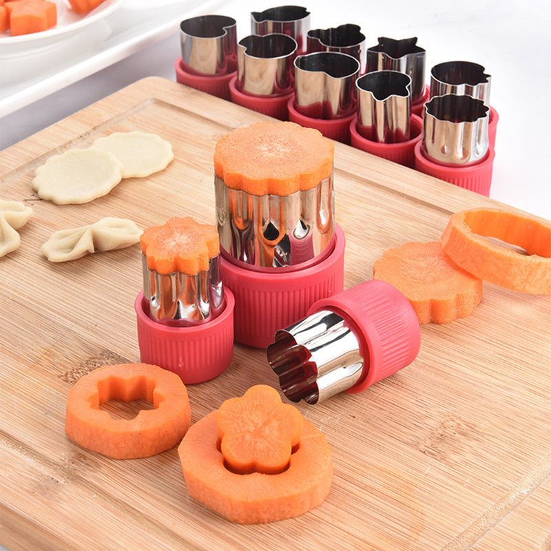 Ausstechförmchen Set für kreative Snacks und Bento-Boxen - 12 verschiedene Formen 1