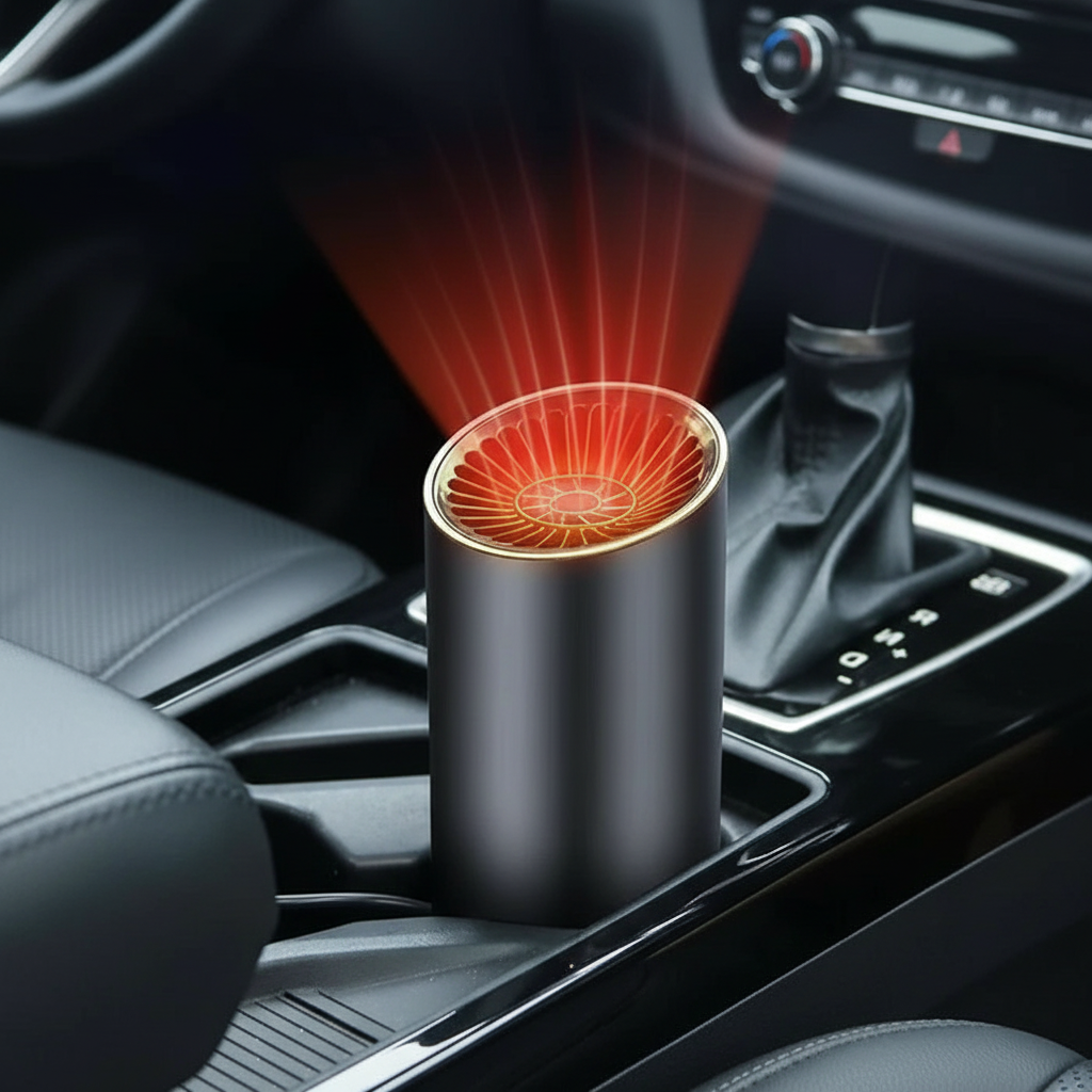 Auto-Warmluftgebläse mit 360° drehbarem Stecker 1