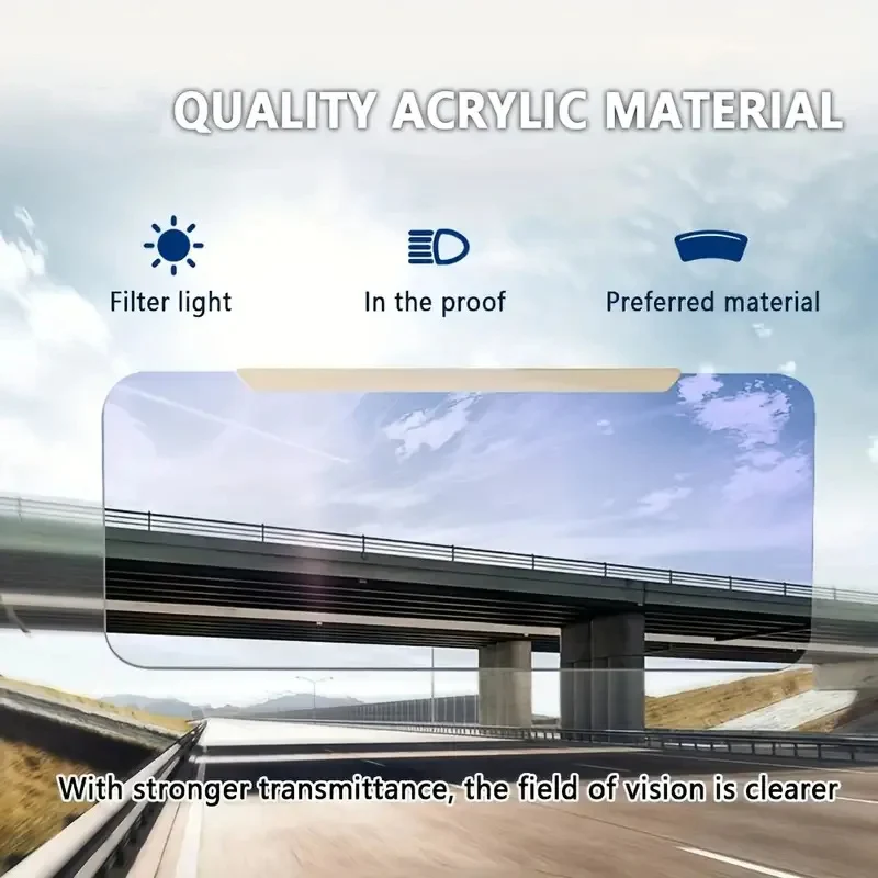 Auto Sonnenblende für Blendfreies Fahren mit Verstellbarem Visier und Polarisierter Linse 1