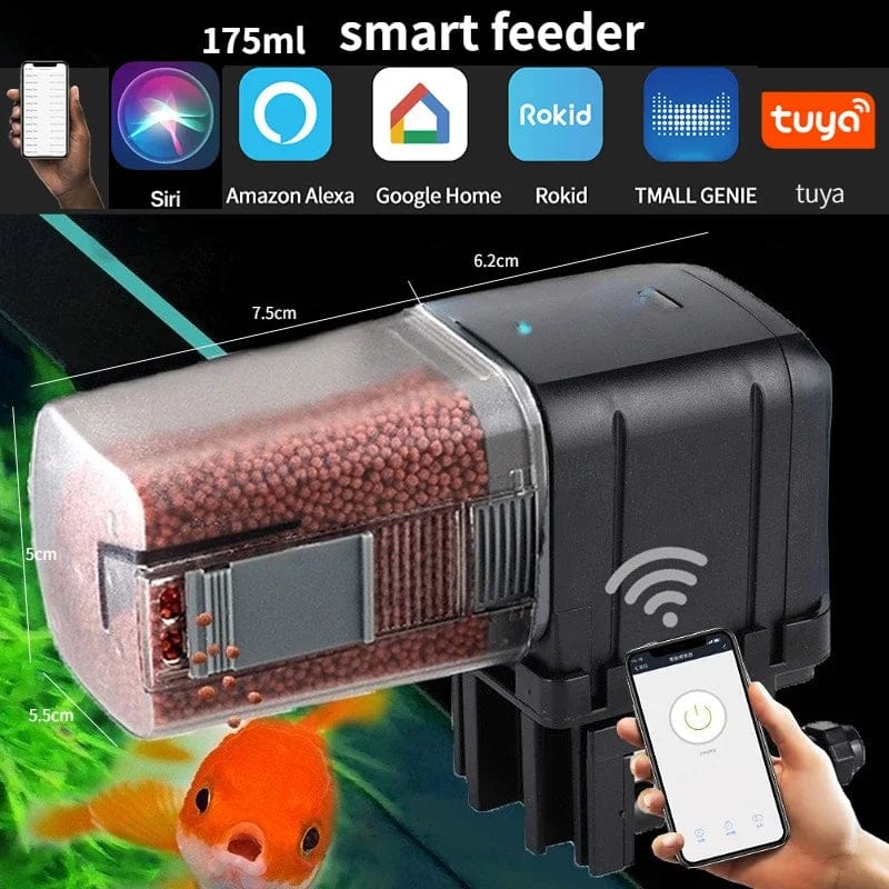 Automatischer Futterautomat Aquarium Mit WLAN Und App-Steuerung 0