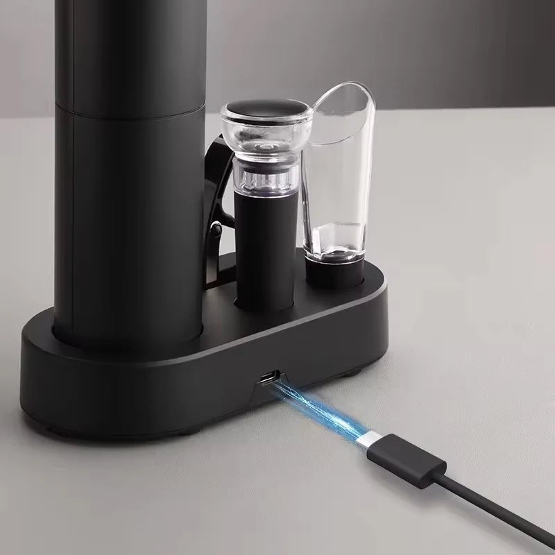 Automatischer Weinöffner Set für müheloses Öffnen 4