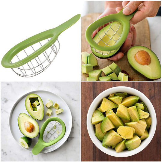Avocado-Würfelschneider für präzise Schnitte 6