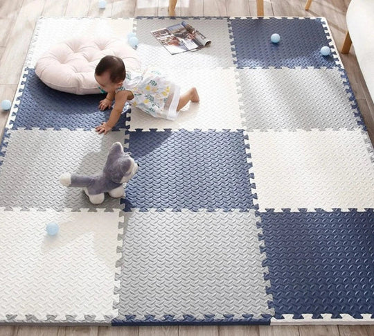 Baby-Spielmatte Puzzlestücke Bunte Designs 1