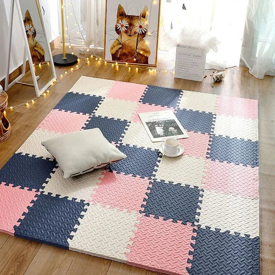 Baby-Spielmatte Puzzlestücke Bunte Designs 13