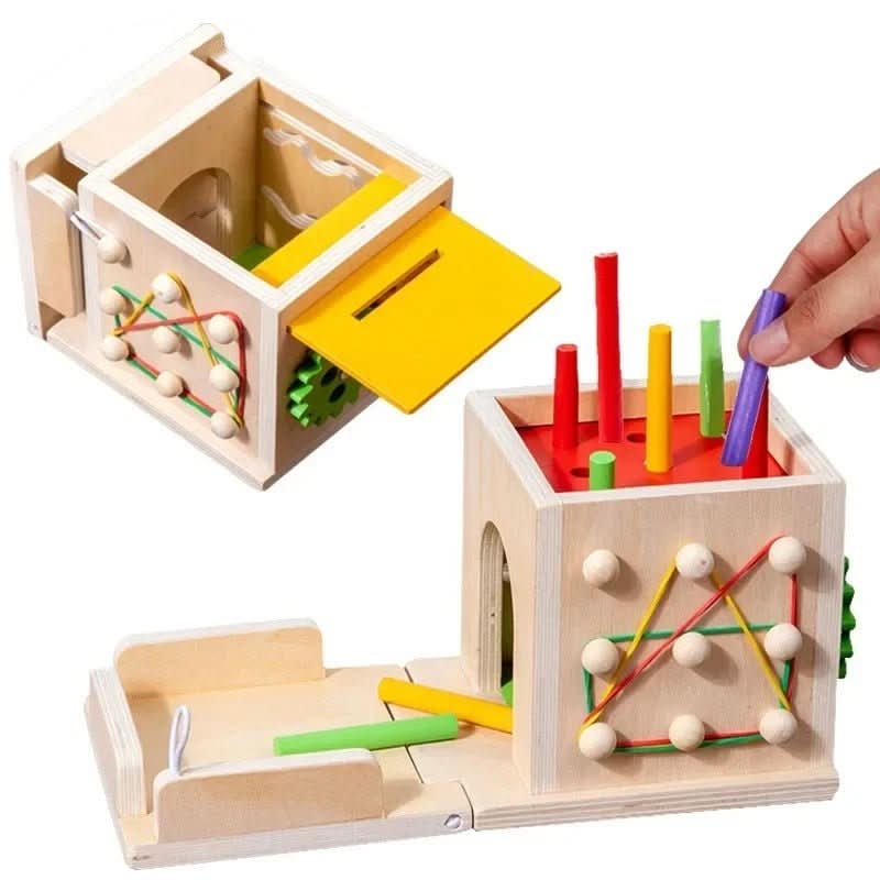 Babys Lernspielzeugkiste mit 8 Aktivitäten 4