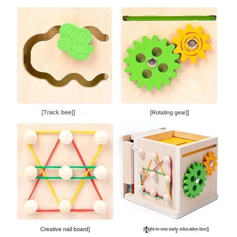 Babys Lernspielzeugkiste mit 8 Aktivitäten 5