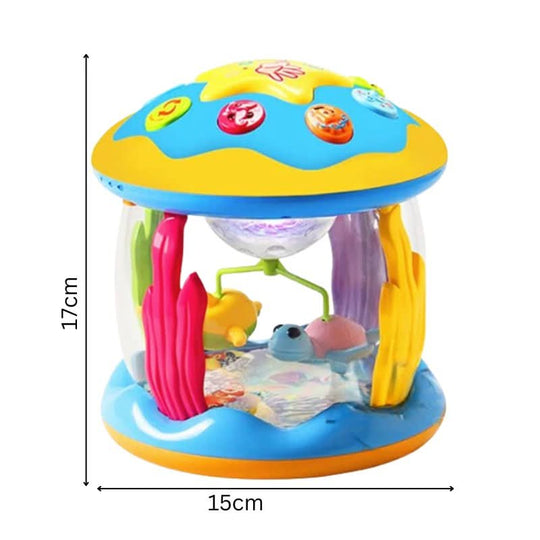 Babyspielzeug Trommel mit Licht und Klang für Babys ab 6 Monate, Spielzeug ab 1 Jahr, Fördert motorische Fähigkeiten 3