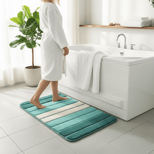Badematte Mikrofaser Saugfähig und Schnell Trocknend 1