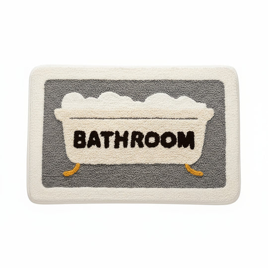 Badematte für Badezimmer und Toilette rutschfest und saugfähig 1