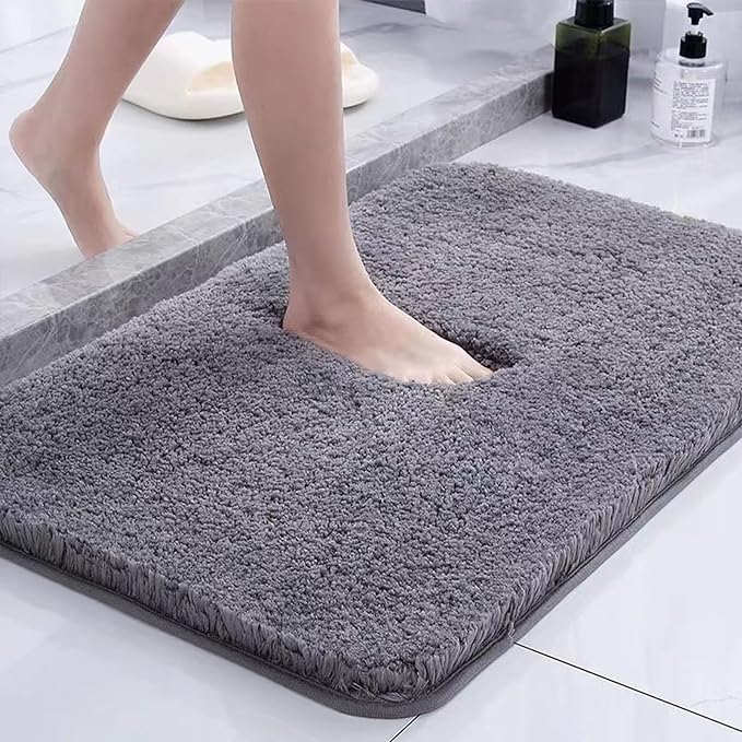 Badeteppich Dicke Mikrofaser Rutschfest für Badezimmer und Gästesuiten 0