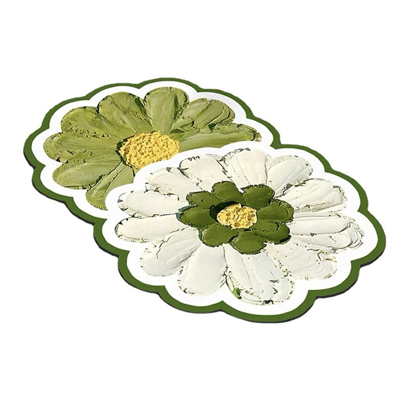 Badezimmer-Bodenmatte mit Blumenmuster 4