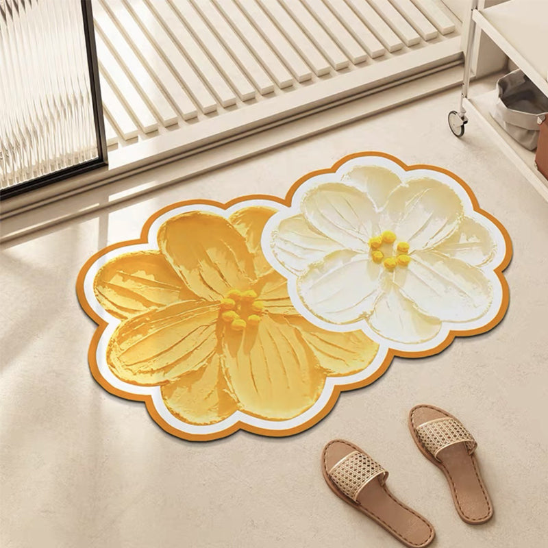 Badezimmer-Bodenmatte mit Blumenmuster 5