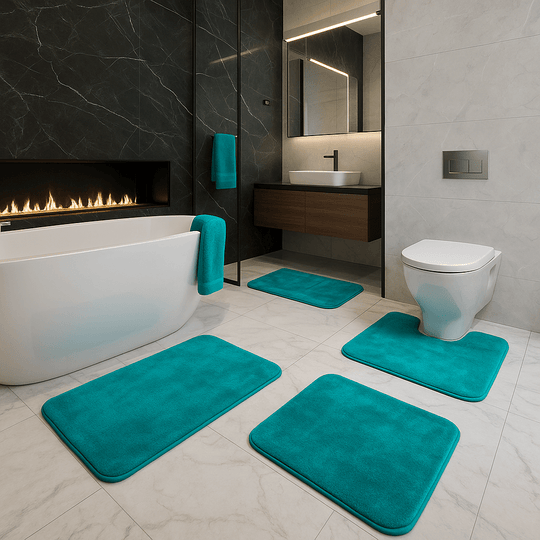 Badezimmer Badematten Set für Komfort und Stil 1