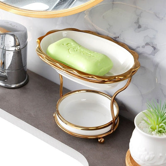 Badezimmer Seifenschale Keramik Vintage Design 0