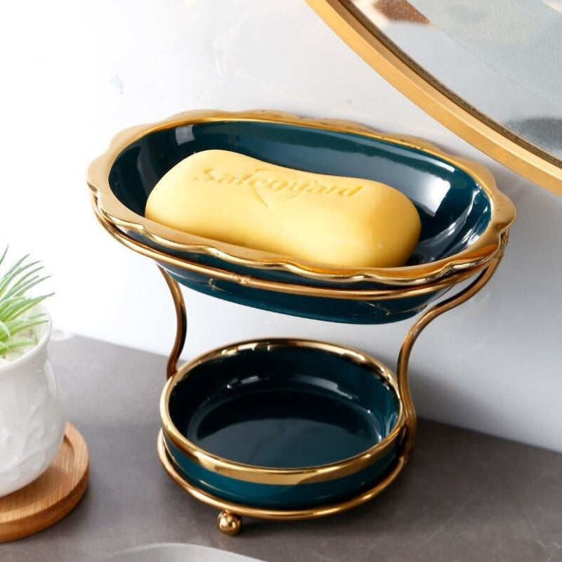 Badezimmer Seifenschale Keramik Vintage Design 2