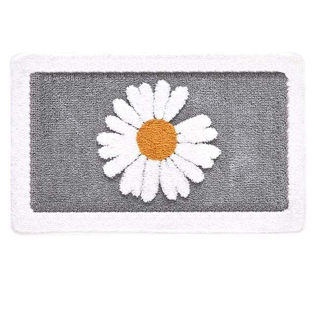 Badezimmermatte Gänseblümchen Rutschfest und Saugfähig 9