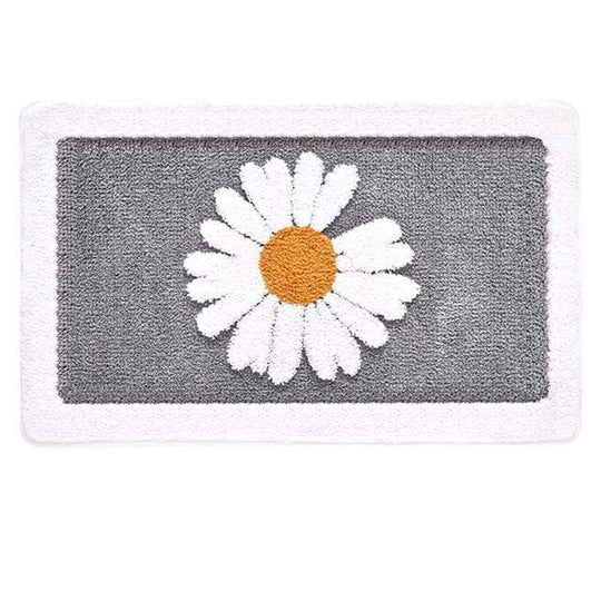 Badezimmermatte Gänseblümchen Rutschfest und Saugfähig 9