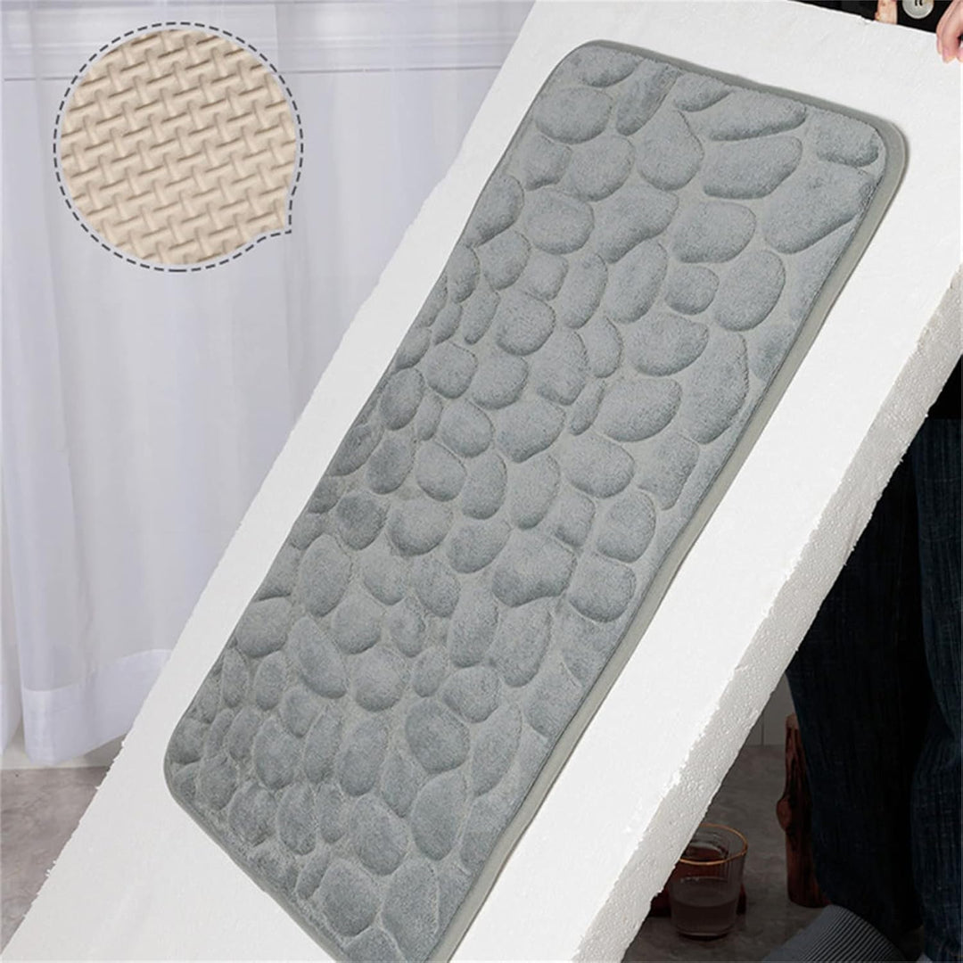 Badezimmermatte Kopfsteinpflaster-Design Rutschfest und Schnell Trocknend 2