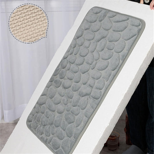Badezimmermatte Kopfsteinpflaster-Design Rutschfest und Schnell Trocknend 2
