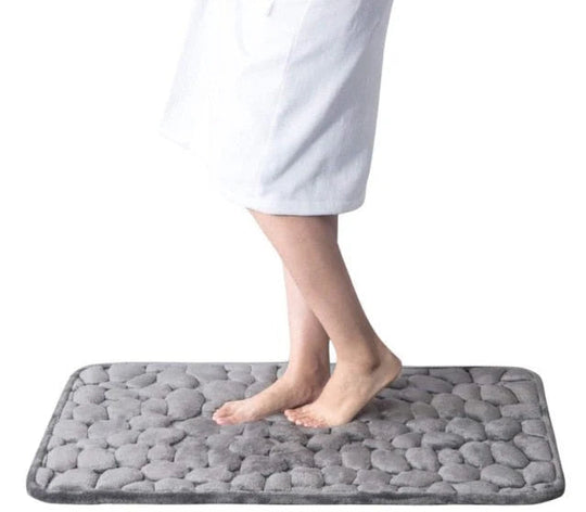 Badezimmermatte Kopfsteinpflaster-Design Rutschfest und Schnell Trocknend 6