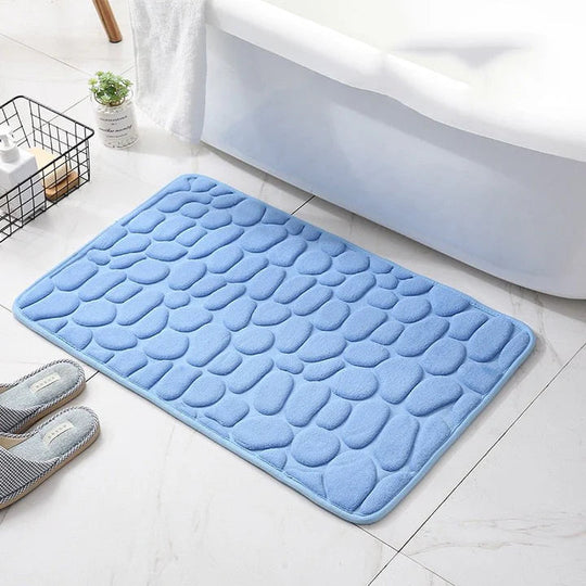Badezimmermatte Kopfsteinpflaster-Design Rutschfest und Schnell Trocknend 7