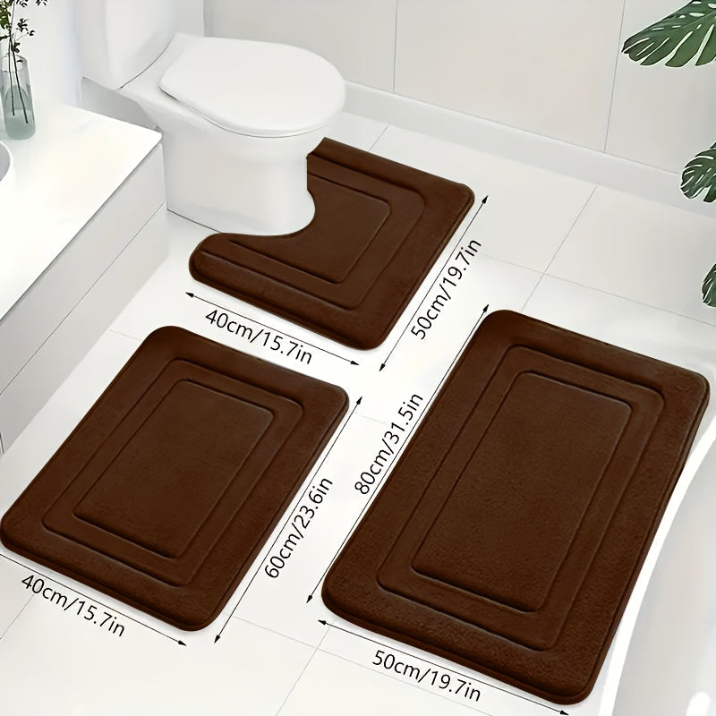 Badezimmermatte Set 3-teilig für Komfort und Sicherheit 12