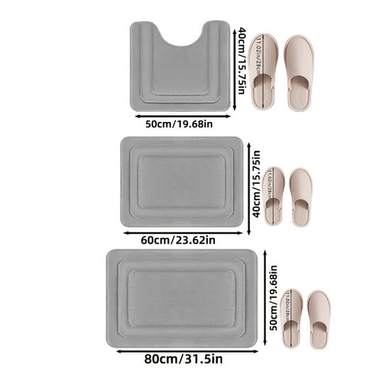 Badezimmermatte Set 3-teilig für Komfort und Sicherheit 3