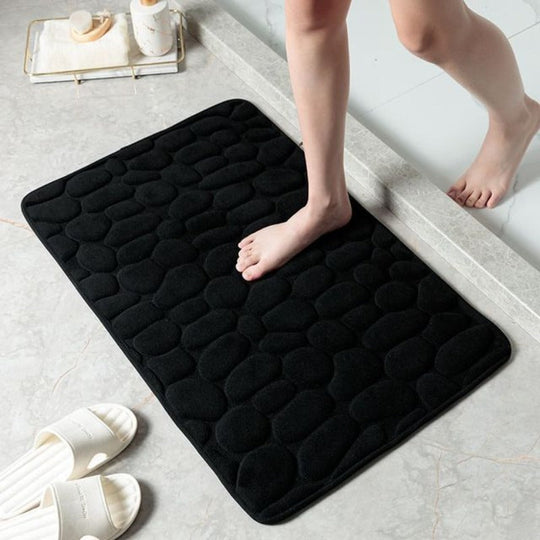 Badezimmermatte mit Kieselstein-Design für stilvolle Akzente 2