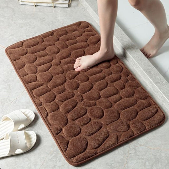 Badezimmermatte mit Kieselstein-Design für stilvolle Akzente 3