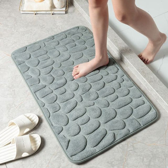 Badezimmermatte mit Kieselstein-Design für stilvolle Akzente 5