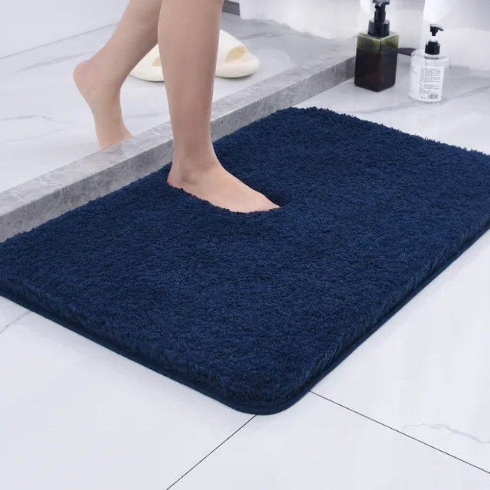 Badezimmerteppich Flauschig Mit Rutschfester Unterseite Für Komfort 0