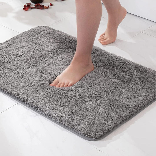 Badezimmerteppich Flauschig Mit Rutschfester Unterseite Für Komfort 1