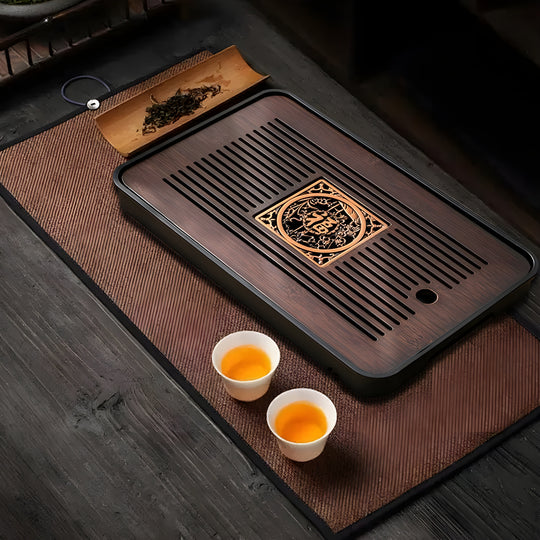 Bambus Teetablett Wasserablaufdesign für Kungfu-Teezeremonien 2