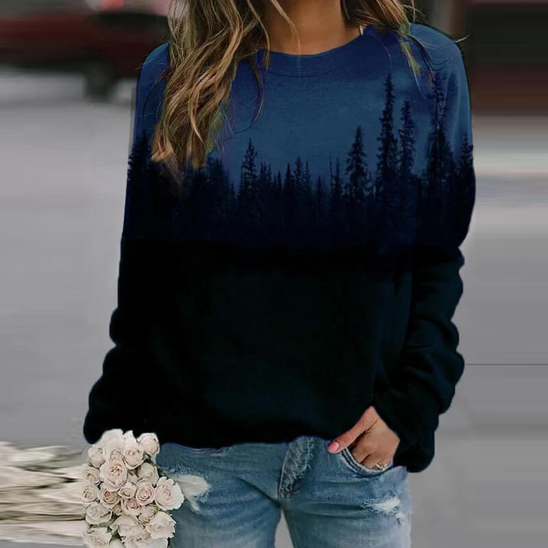 Bedruckte Pullover-Sweatshirts Von Mountain