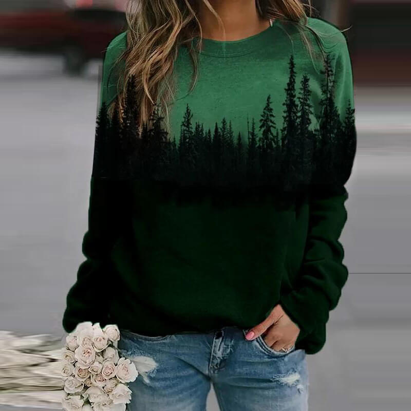 Bedruckte Pullover-Sweatshirts Von Mountain