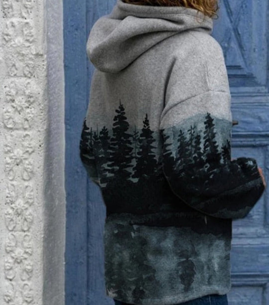 Bedrucktes Sweatshirt Natural Mountain
