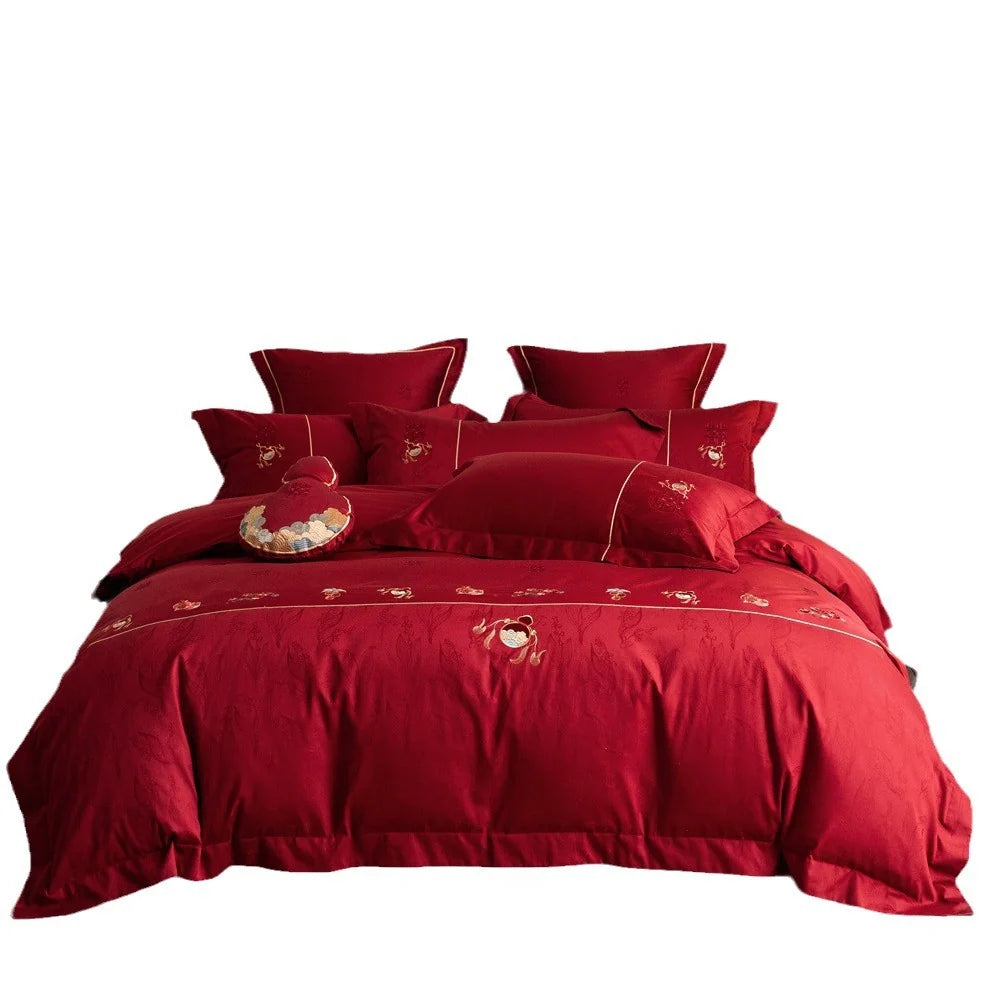 Bettwäsche-Set Damen Bestickt Klassisch 5