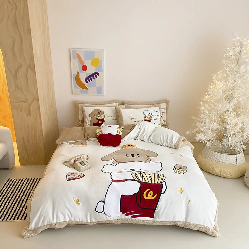 Bettwäsche-Set mit Meerjungfrauen-Motiven für Mädchen und junge Frauen 7