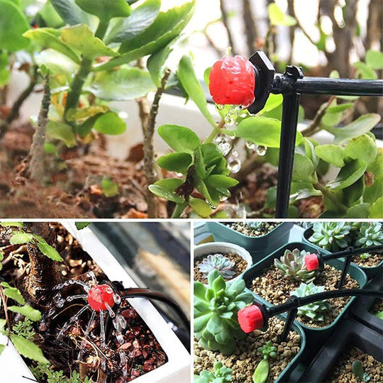Bewässerungssystem Garten mit Einstellbaren Tropfern für Optimale Pflanzenpflege 1