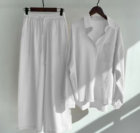 Variant image for Damen Set Zweiteilig Modernes Leinen für Stil und Komfort-50