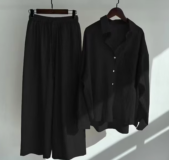 Variant image for Damen Set Zweiteilig Modernes Leinen für Stil und Komfort-36