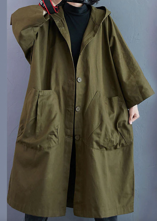 Damen Lange Jacke Modisch Warmes Material-2
