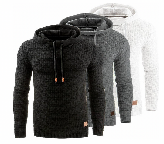 Herren Hoodie Bequem Modern Baumwolle 80% Polyester-1