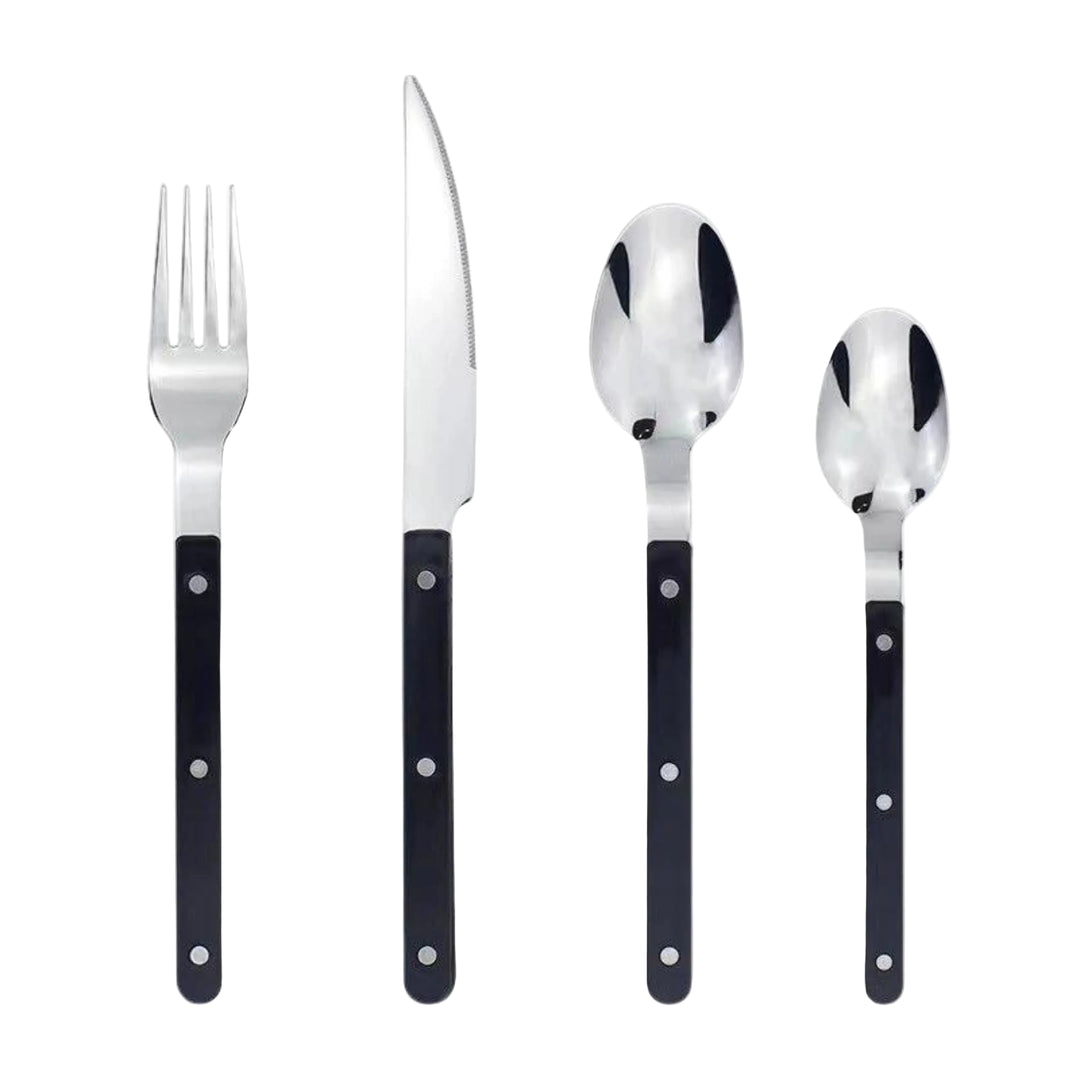 Bistro Besteckset 24-teilig für 6 Personen mit Stilvollem Design 0