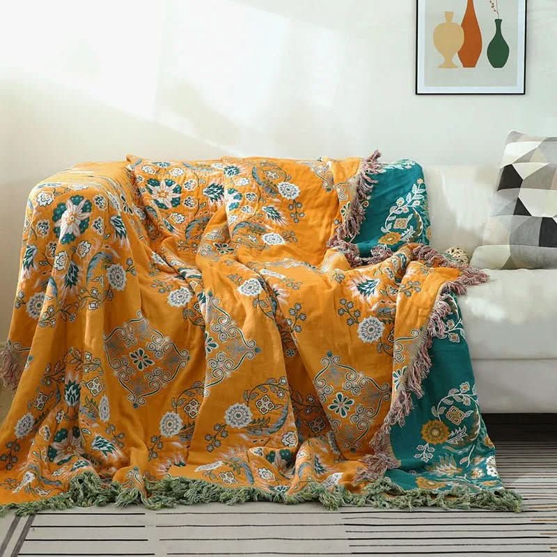Boho-Decke für gemütliche Wohnräume 0