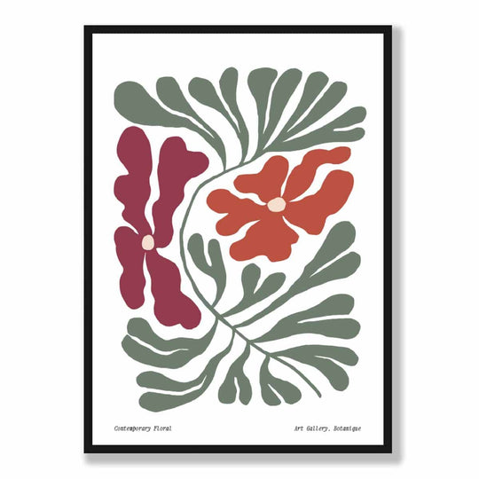 Botanisches Blumenposter Boho-Stil Modernes Wanddecor 5