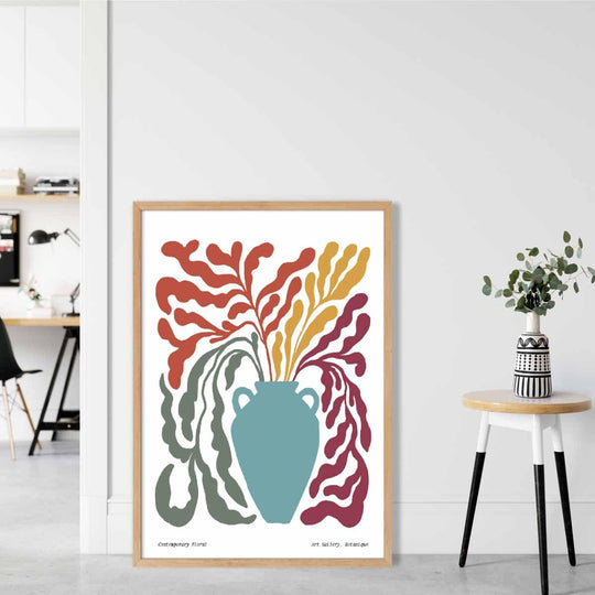 Botanisches Blumenposter im Boho-Stil 1