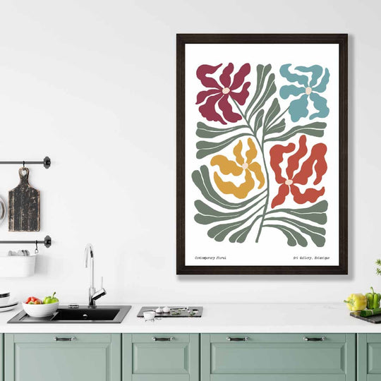 Botanisches Blumenposter im Boho-Stil 3