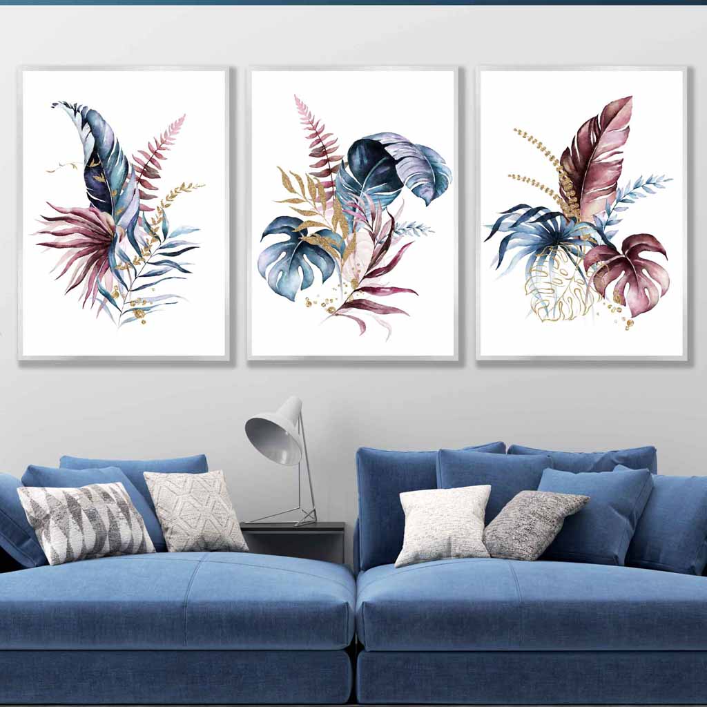 Botanisches Wandkunstset für moderne Räume 1